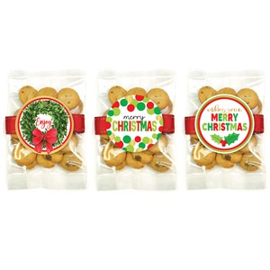 24 1.5oz Holiday Chocolate Chip Cookie Bags Small Asst #3