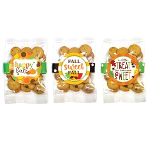 Small Fall Oatmeal Scotchie Cookie Bag Asst #1 - 24 bags