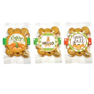 Small Fall Ginger Snap Cookie Bag Asst #2 - 24 bags