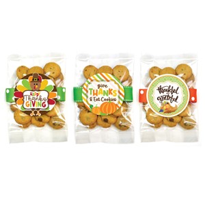 Small Fall Confetti Cupcake Cookie Bag Asst #4 - 24 bags