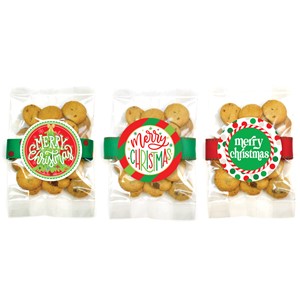 Small Christmas/ Holiday Whipped Butter Cookie Bag Asst #1 - 24 bags