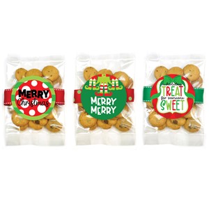 Small Christmas/ Holiday Whipped Butter Cookie Bag Asst #2 - 24 bags