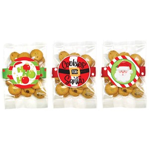 Small Christmas/ Holiday Whipped Butter Cookie Bag Asst #4 - 24 bags