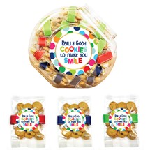 Confetti Cupcake Large Dot Cookie Label Grab-A-Bag Display Jar